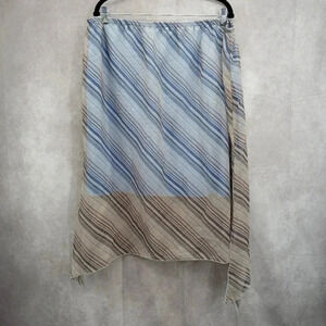 Jarik International Blue Stripe Skirt Plus Size 3XL‎